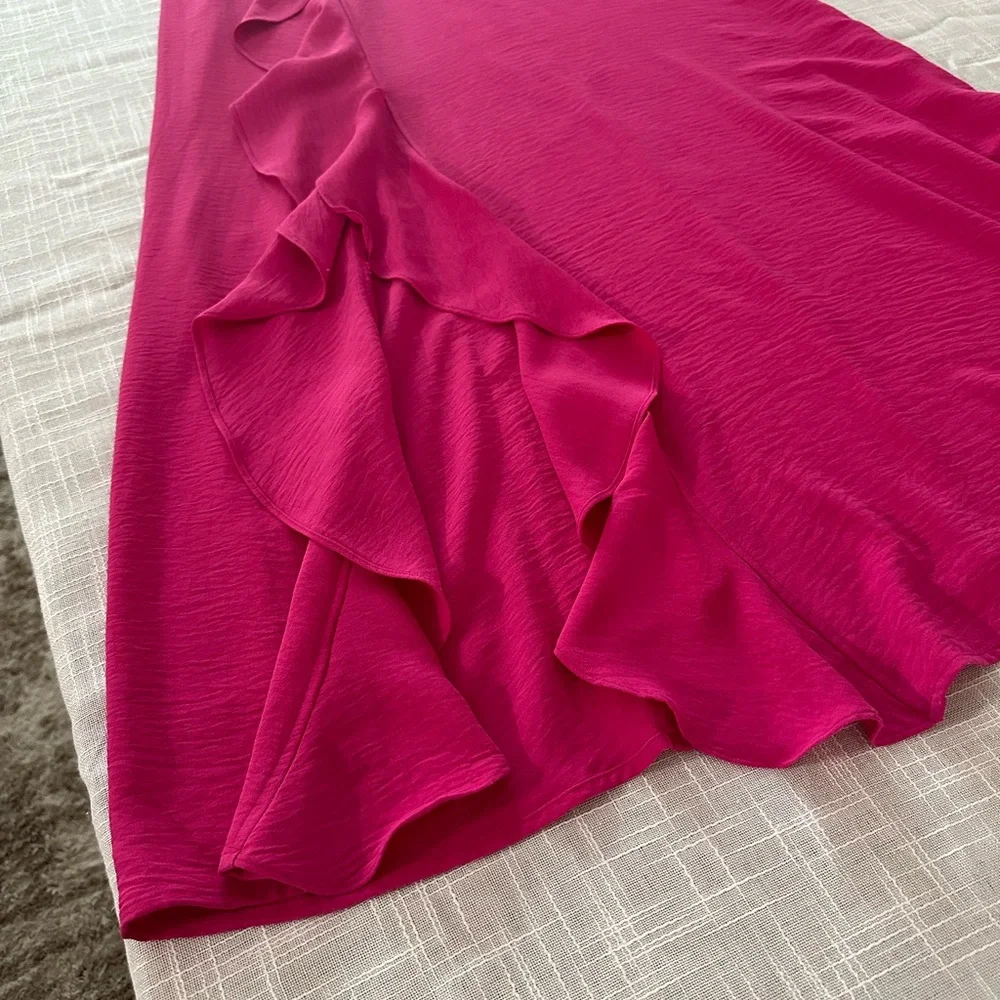 Pink Ruffled Spaghetti Strap Sun Dress - Picture 5 of 7